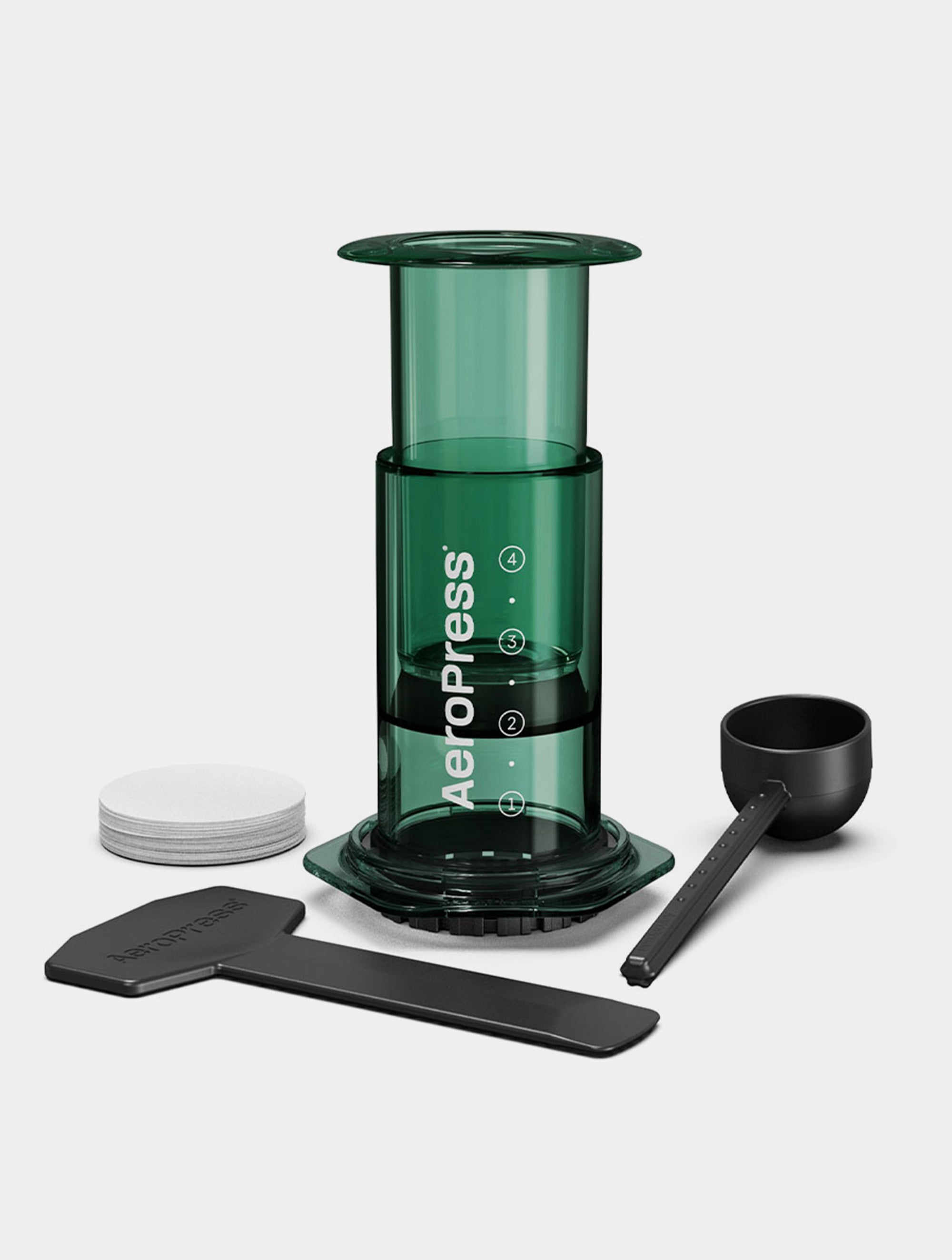 AeroPress Coffee Maker Clear Green
