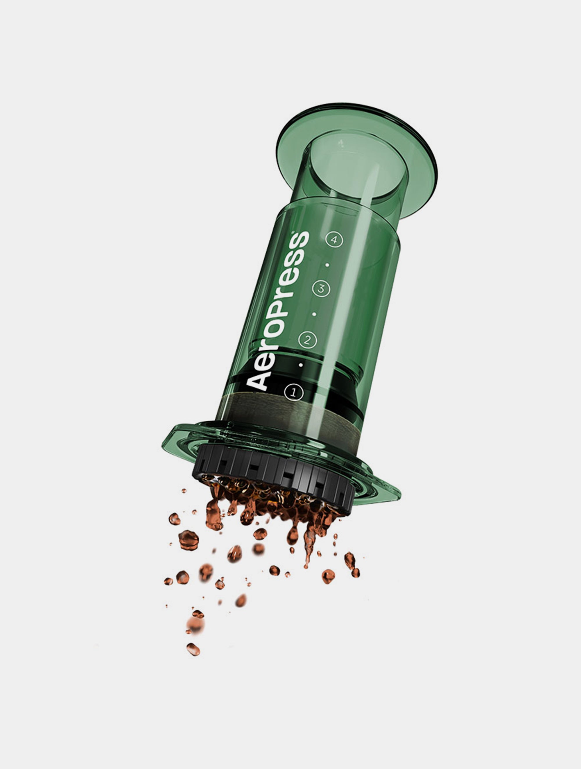 AeroPress Coffee Maker Clear Green