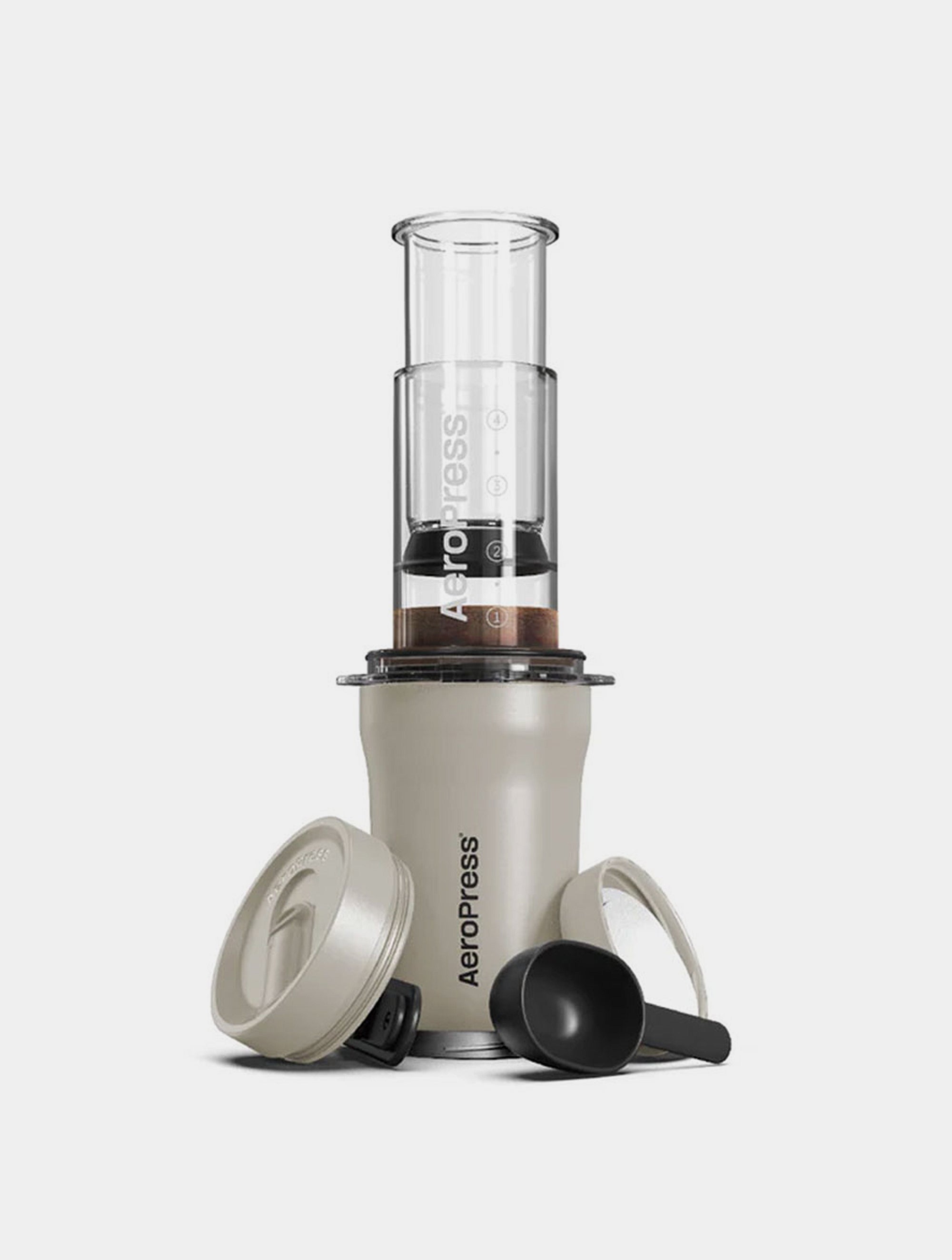 AeroPress Go Plus Travel Sytem - Cream