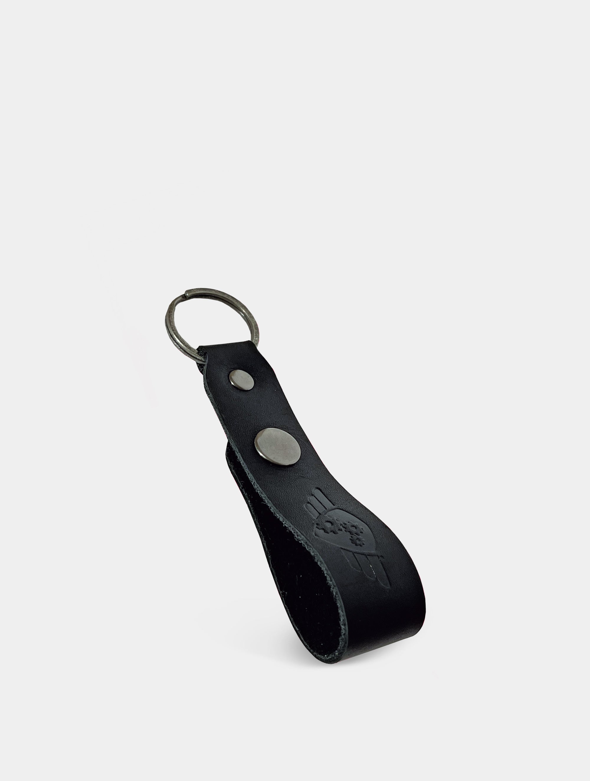 Leather Key Chain Black