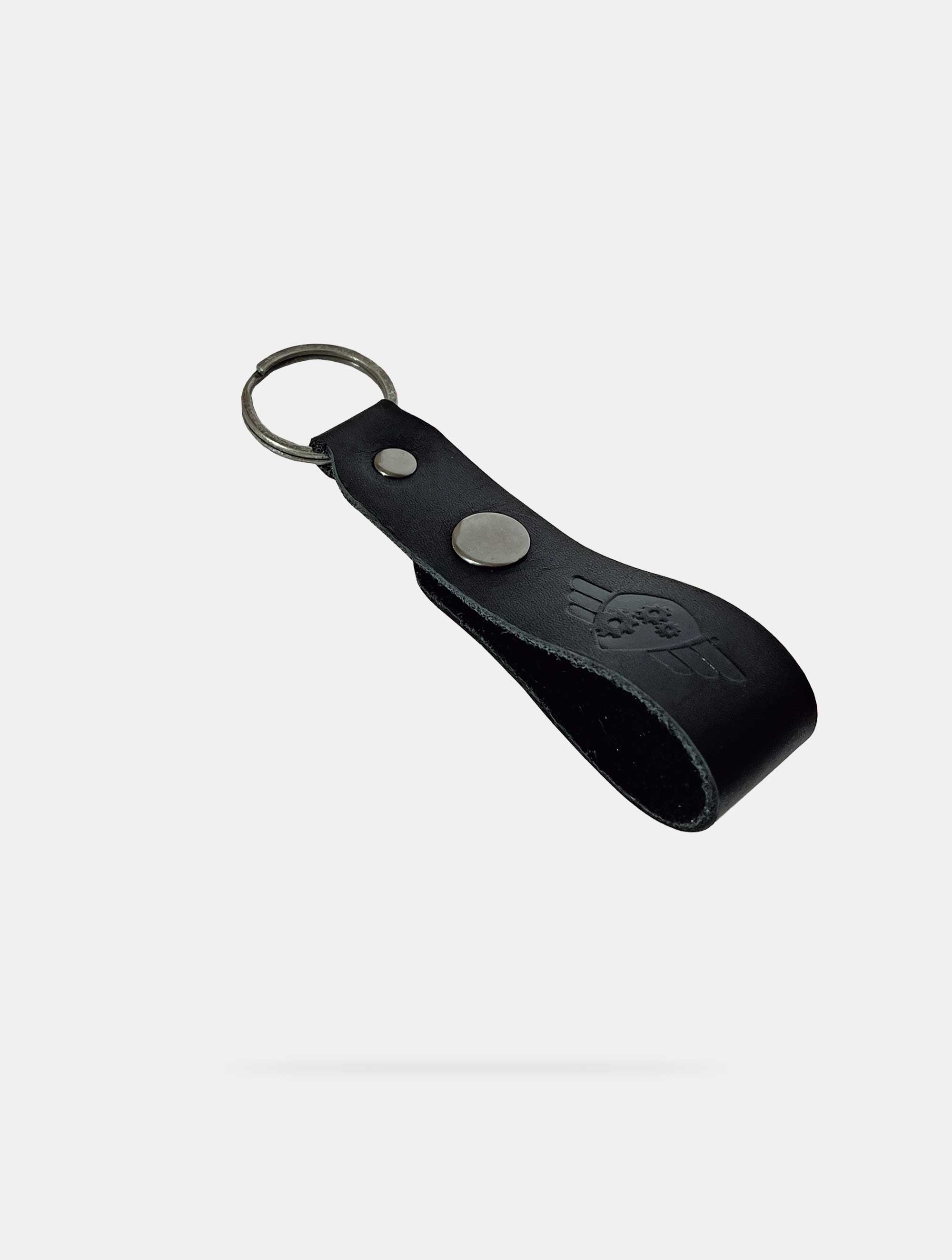 Leather Key Chain Black
