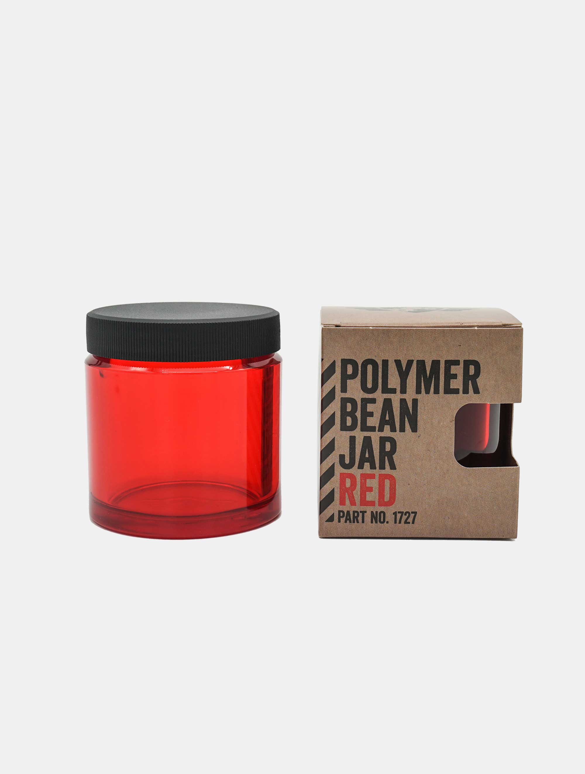Polymer Bean Jar Red