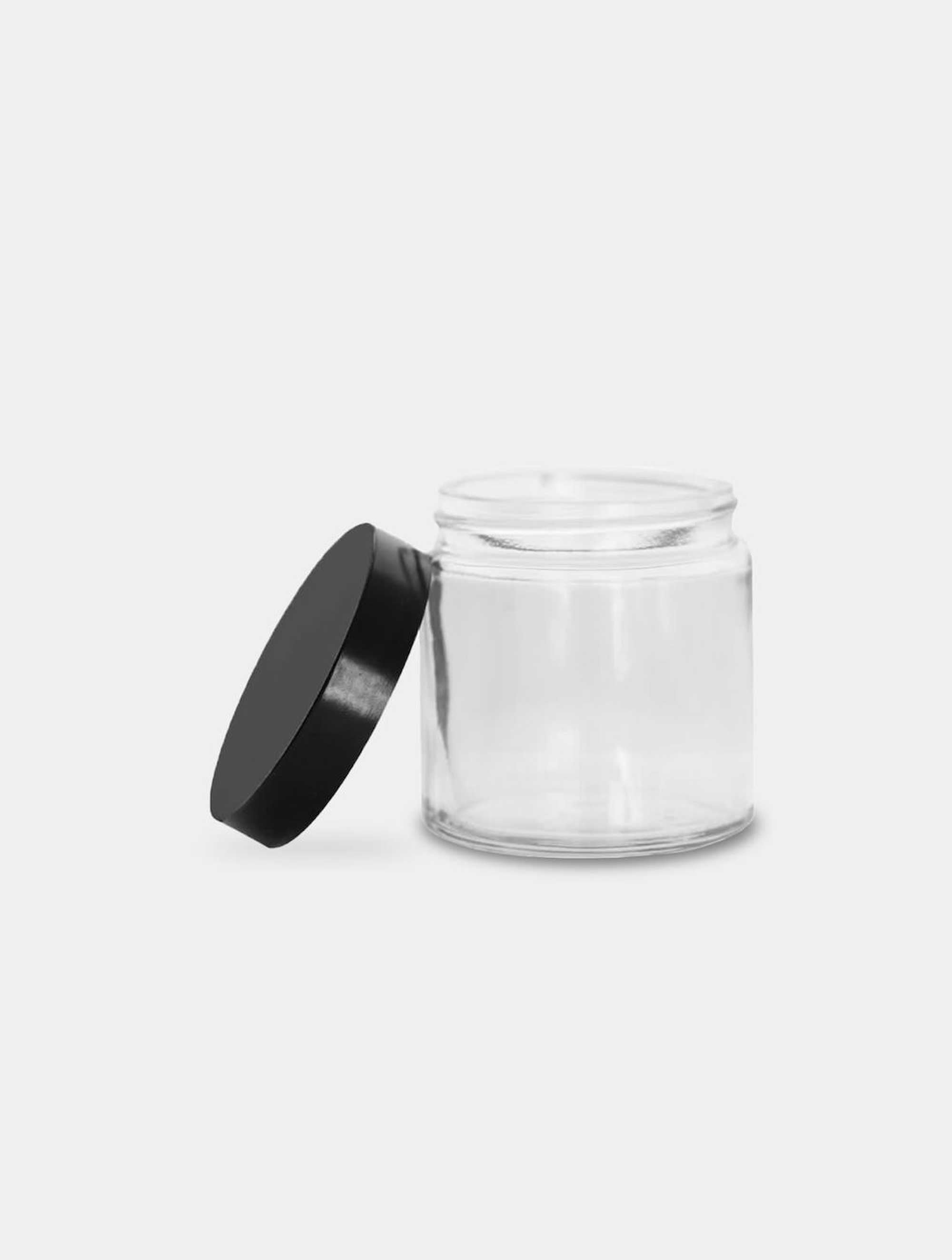 Glas transparent + Deckel