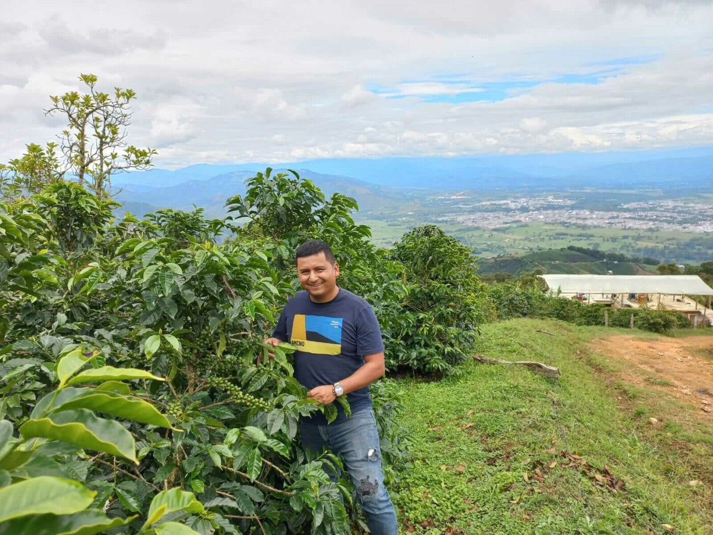 Deiro Garcia auf der Kaffeefarm