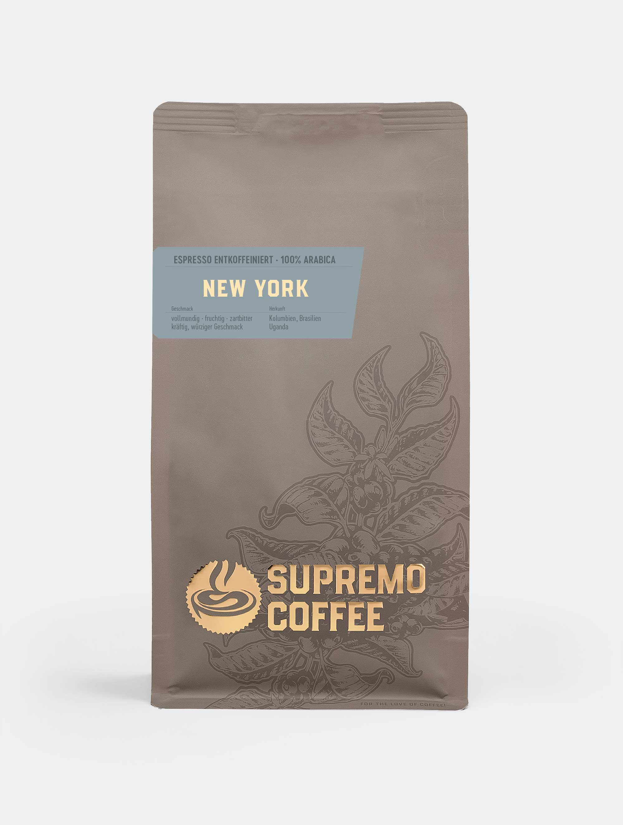 New York (DEKA), Espresso 100% Arabica | SUPREMO Coffee