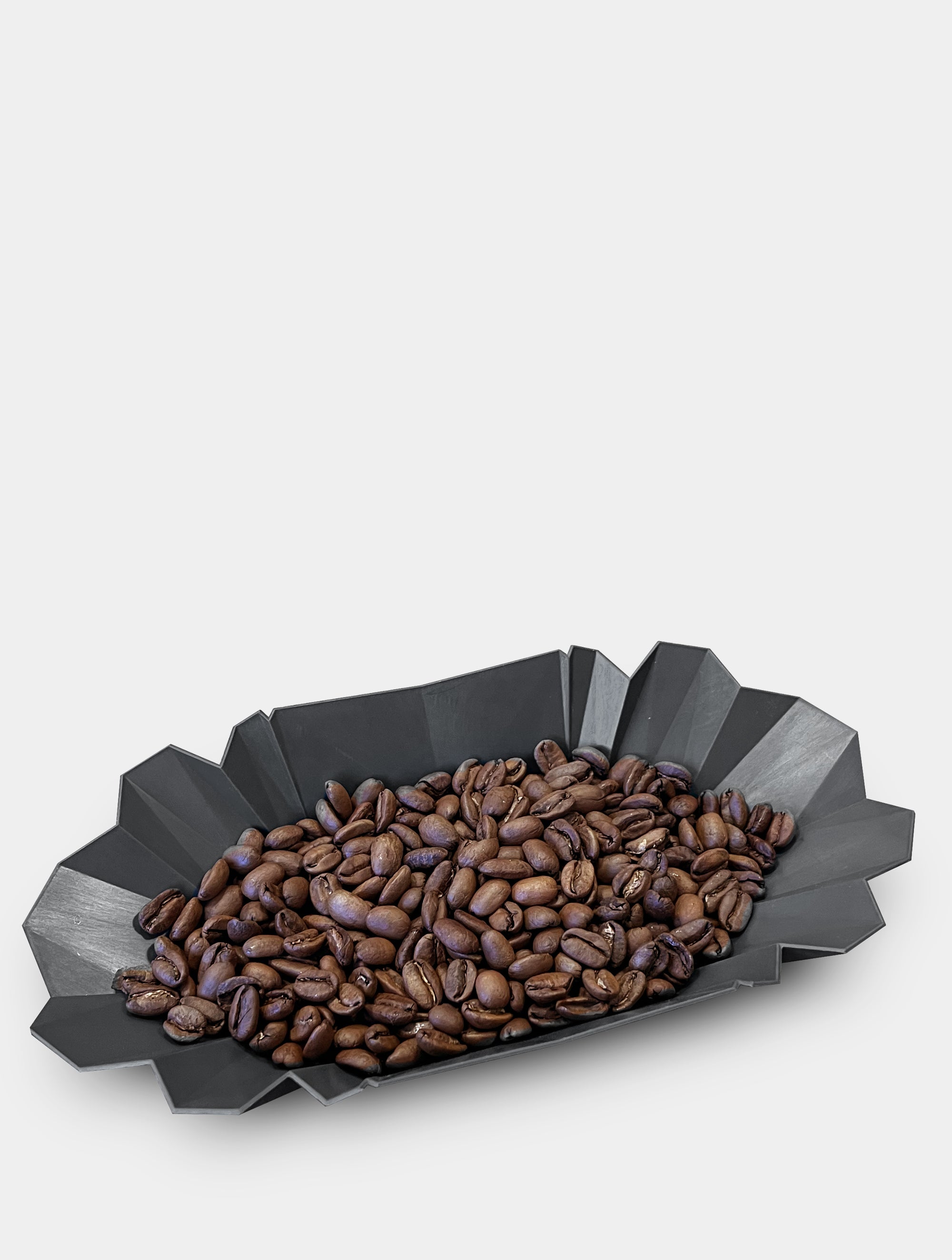 Coffee Tray Asphalt mit geröstetem Kaffee