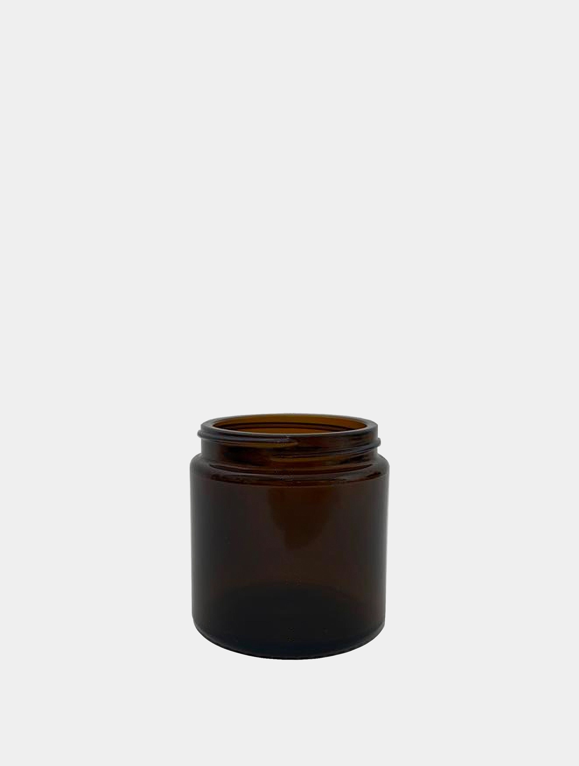 Glass Bean Jar brown 
